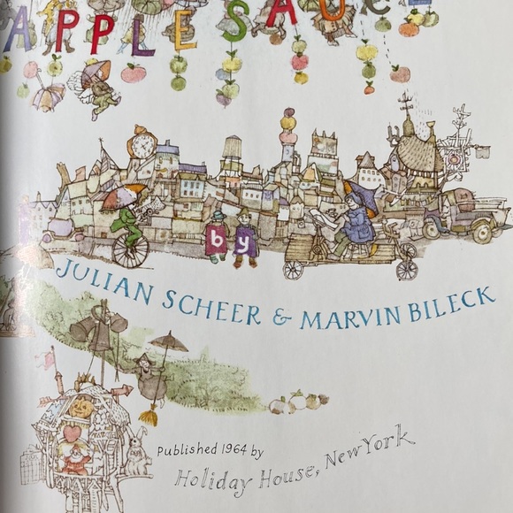 RAIN MAKES APPLESAUCE Caldecott Book Preschool Primary Picture Read Aloud FUN - Picture 11 of 12